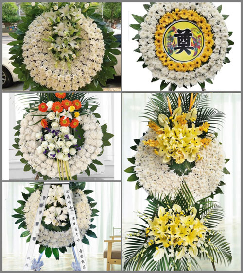 山东青岛即墨市环秀街道石棚子村花圈速递